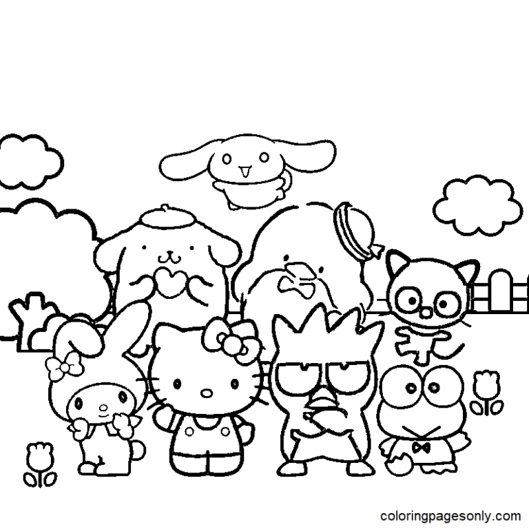 Sanrio Characters Coloring Pages Printable For Free Download
