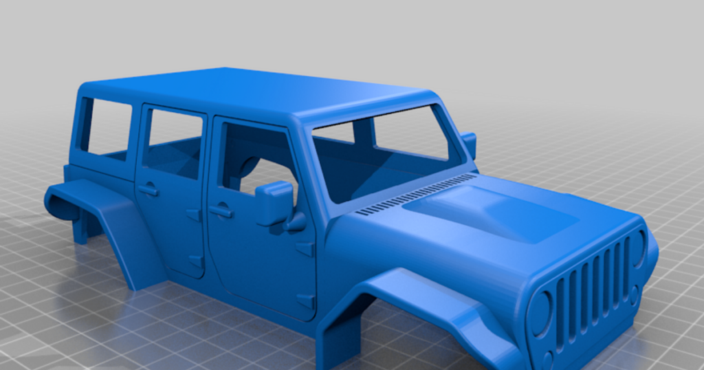 SCX24 JEEP Wrangler Body By Soarpix Download Free STL Model