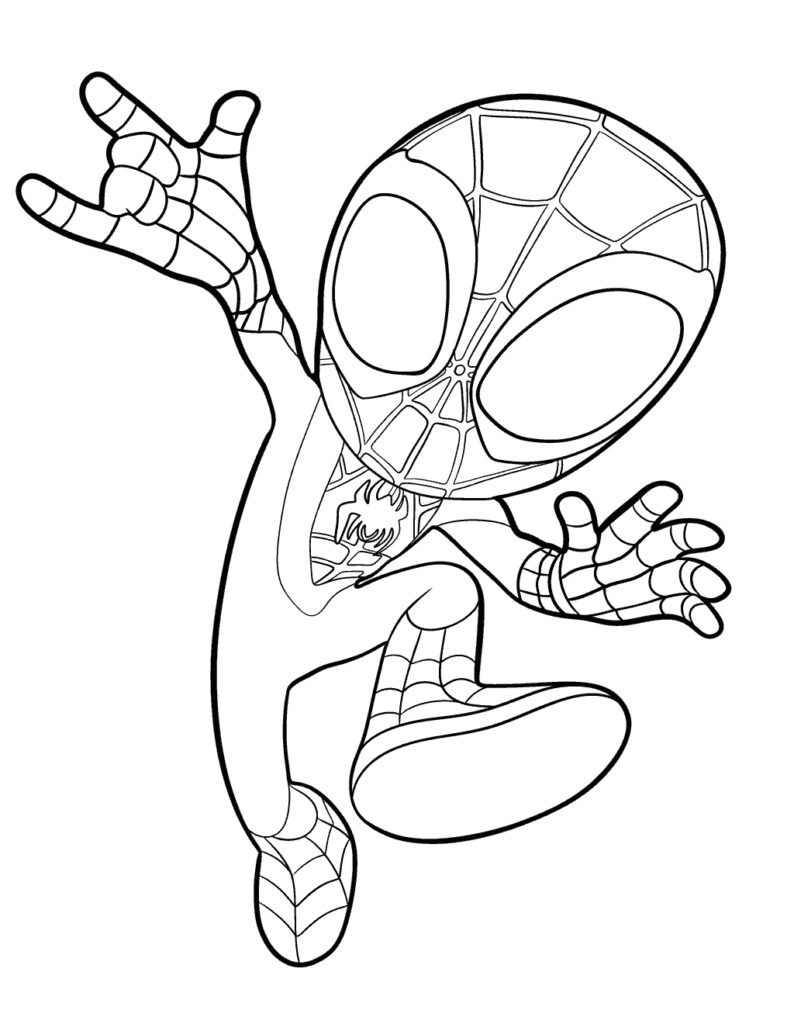 Spidey Coloring Pages Free Printable