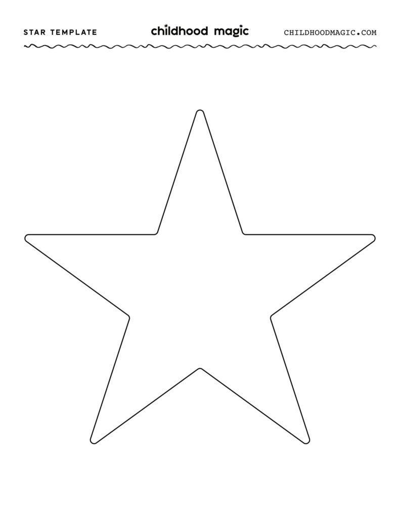 Star Template Childhood Magic