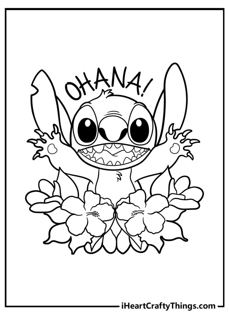 Stitch Coloring Pages