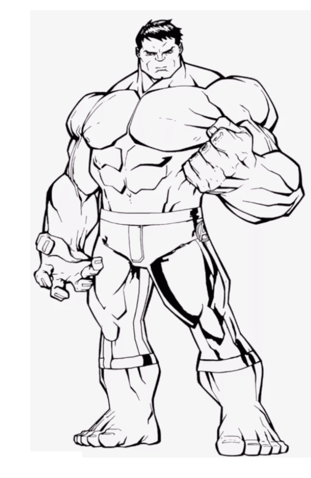 Strong Hulk Coloring Page Free Printable Coloring Pages For Kids