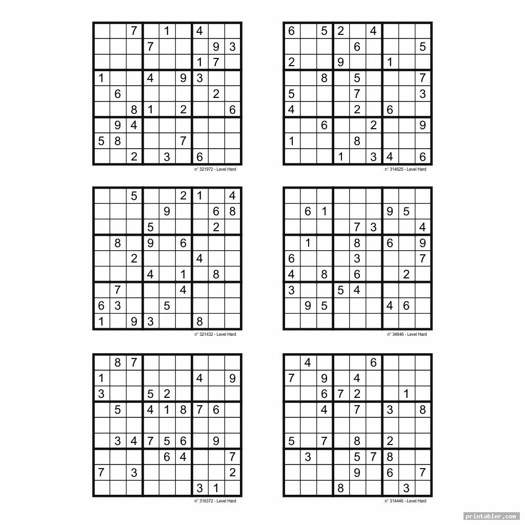 Sudoku Printable Sheets Pdf