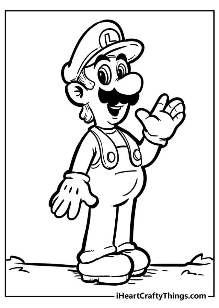 Super Mario 3d World Coloring Pages Widelat