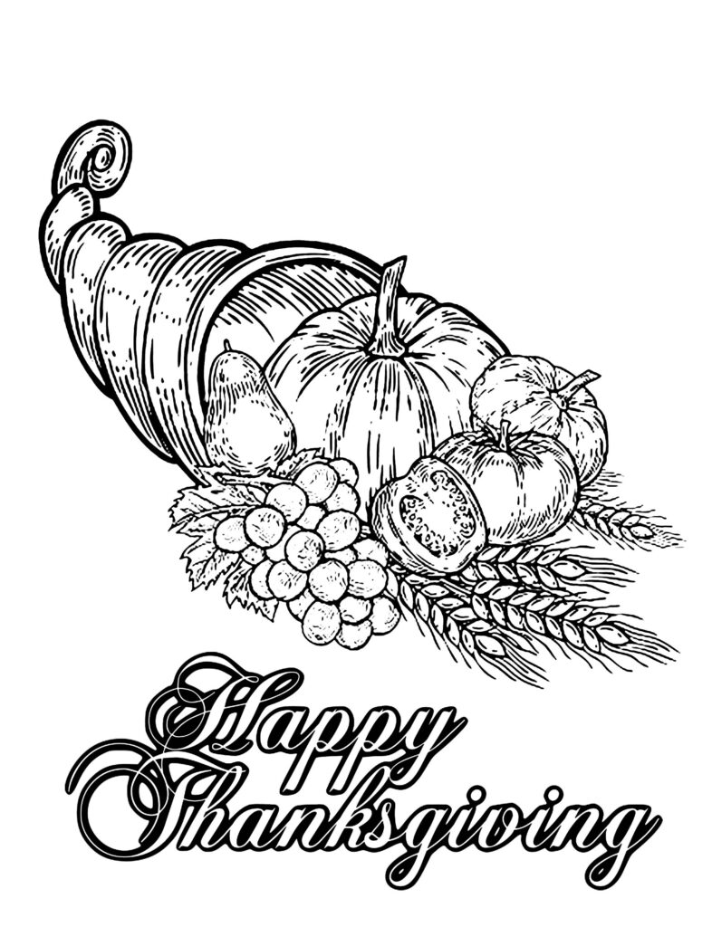 Thanksgiving Coloring Pages To Download Thanksgiving Kids Coloring Pages