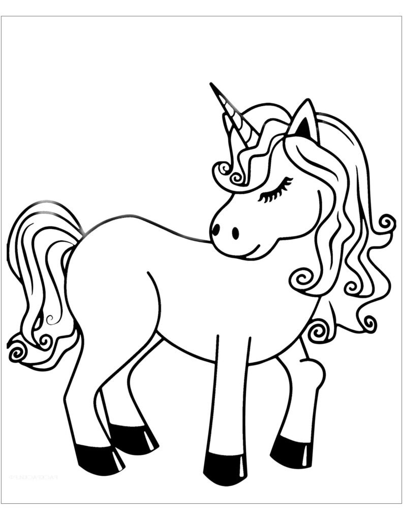 Top 50 Free Printable Unicorn Coloring Pages Online