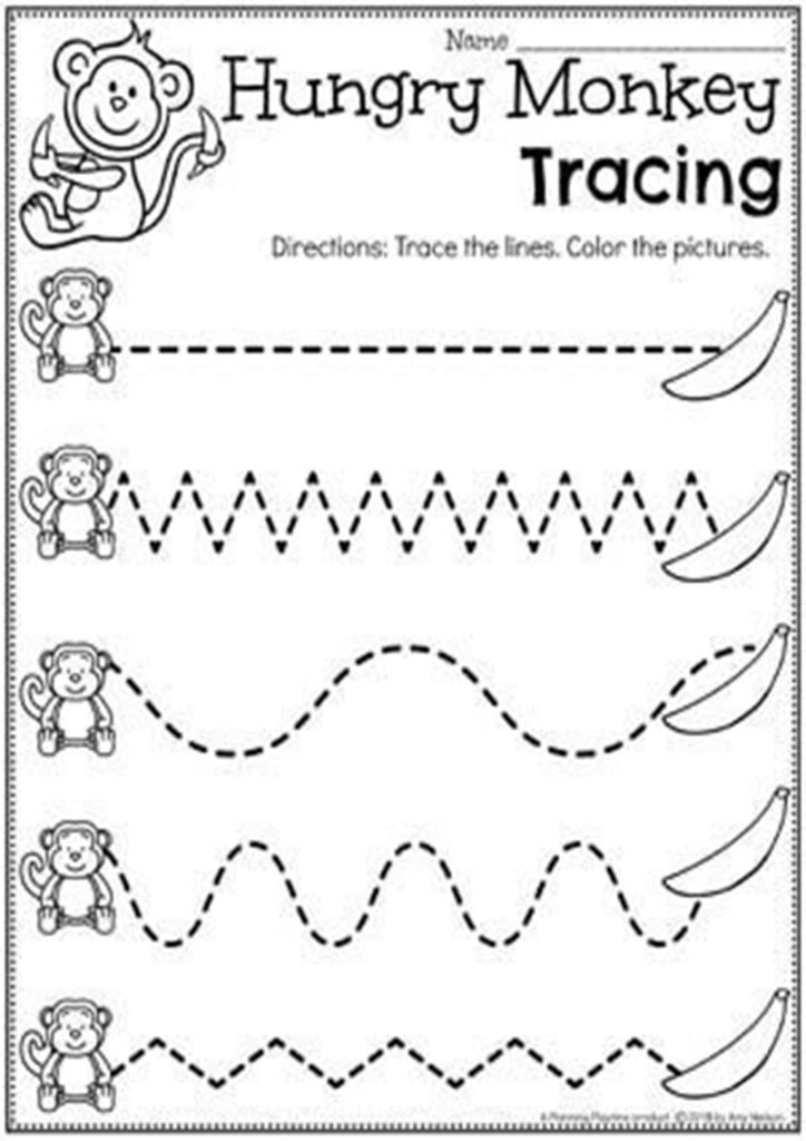 Tracing For 3 Year Olds Printables