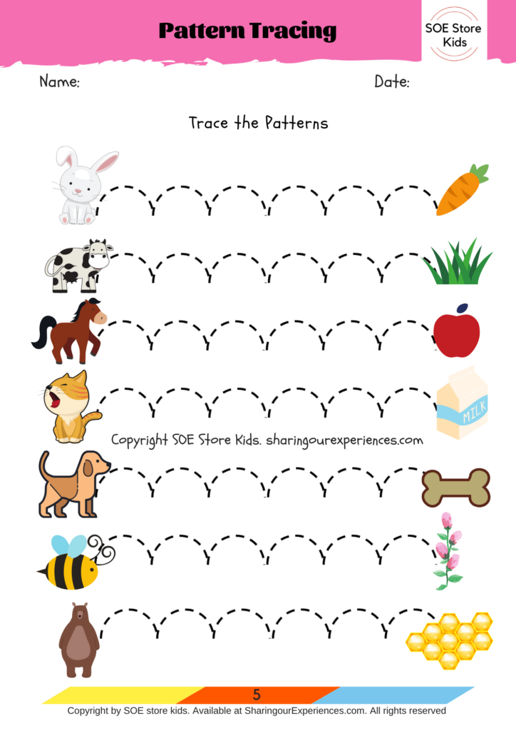 Tracing For 3 Year Olds Printables