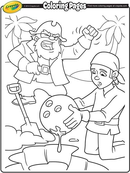 Treasure X Colouring Pages