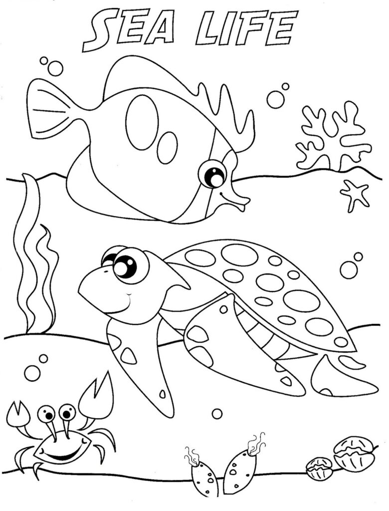 Under The Sea Printable Coloring Pages