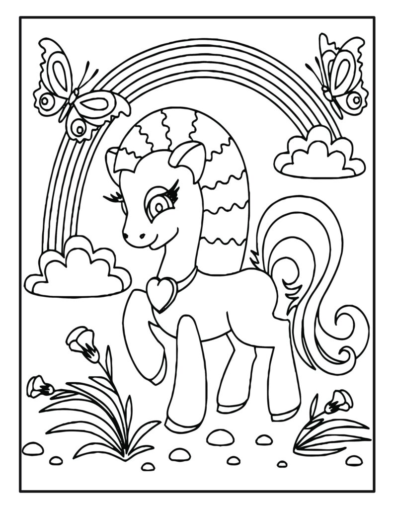 Unicorn Coloring Book Pages For Kids 50 Unicorn Coloring Pages For Kids
