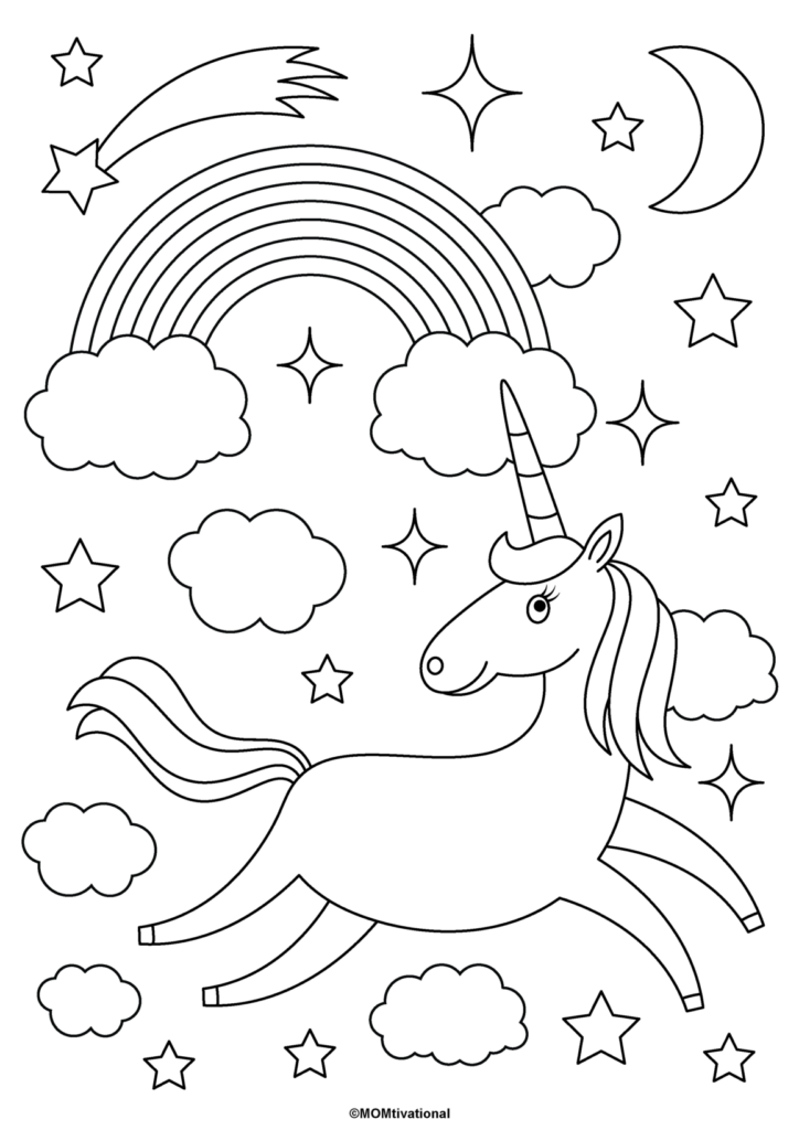 Unicorn Printable Coloring Pages