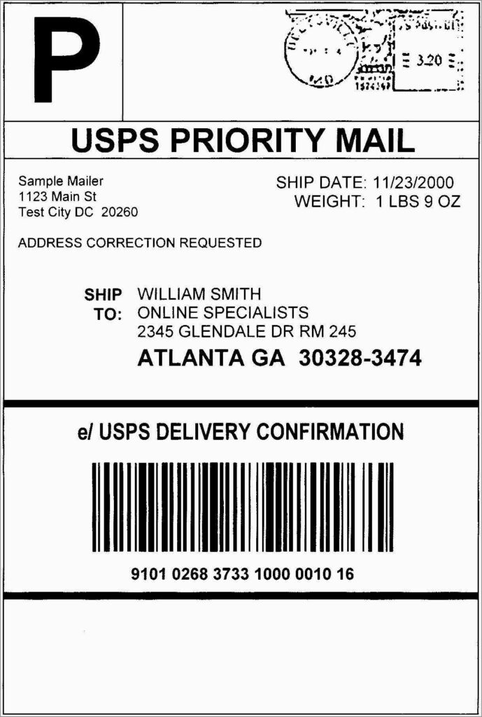 Usps Shipping Labels Printable Online