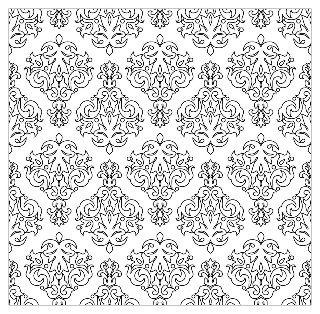 Vintage Patterns Vintage Coloring Pages For Adults