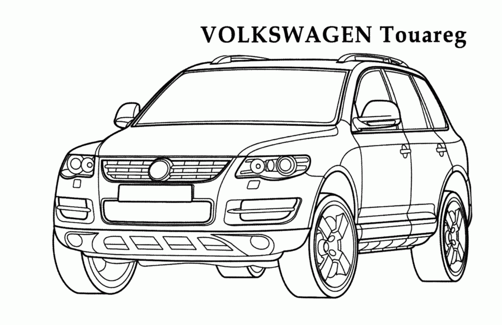Volkswagen Van Coloring Page