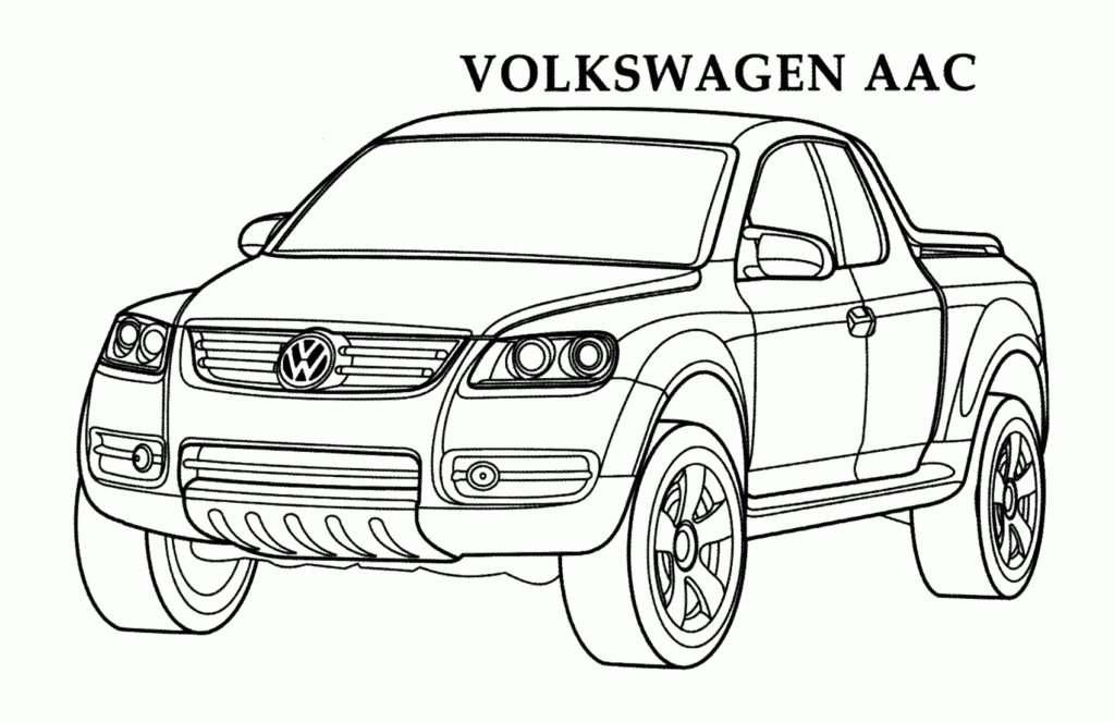 Volkswagen Van Coloring Page