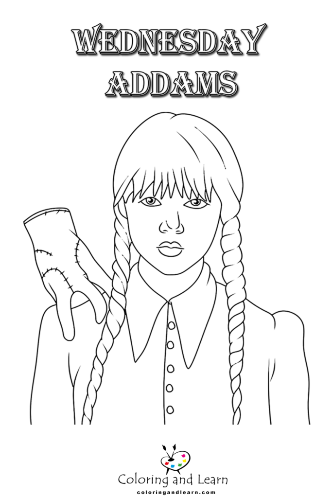 Wednesday Addams Coloring Pages FREE 2024 Coloring And Learn