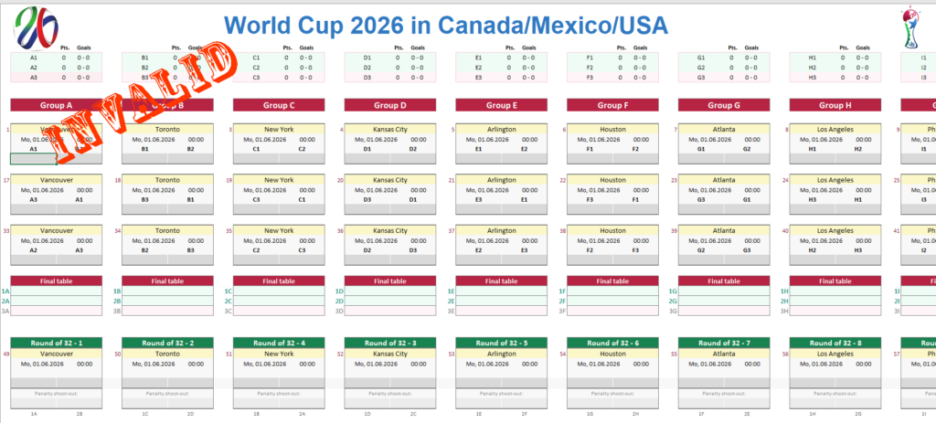 World Cup Schedule Chart 2025 Pia Leeann