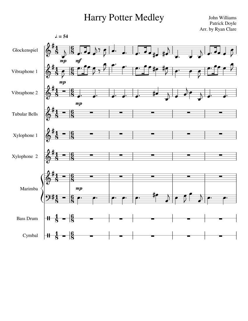 Xylophone Sheet Music Free Printable Templates Free