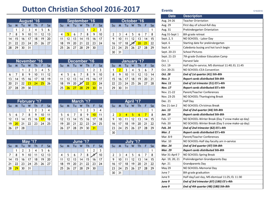 Yearly Event Calendar Templates At Allbusinesstemplates