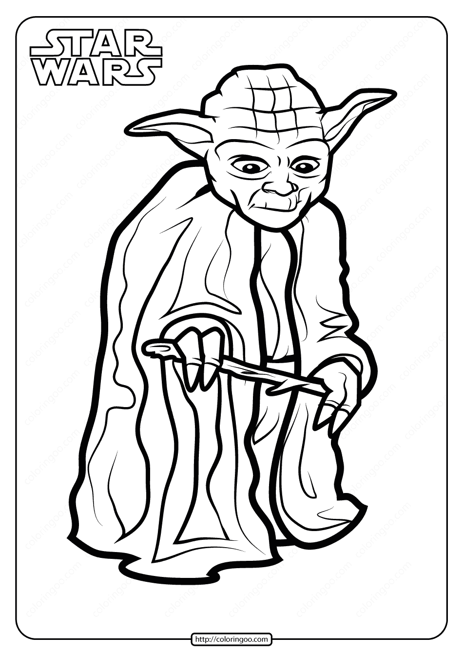Yoda Coloring Pages Printable