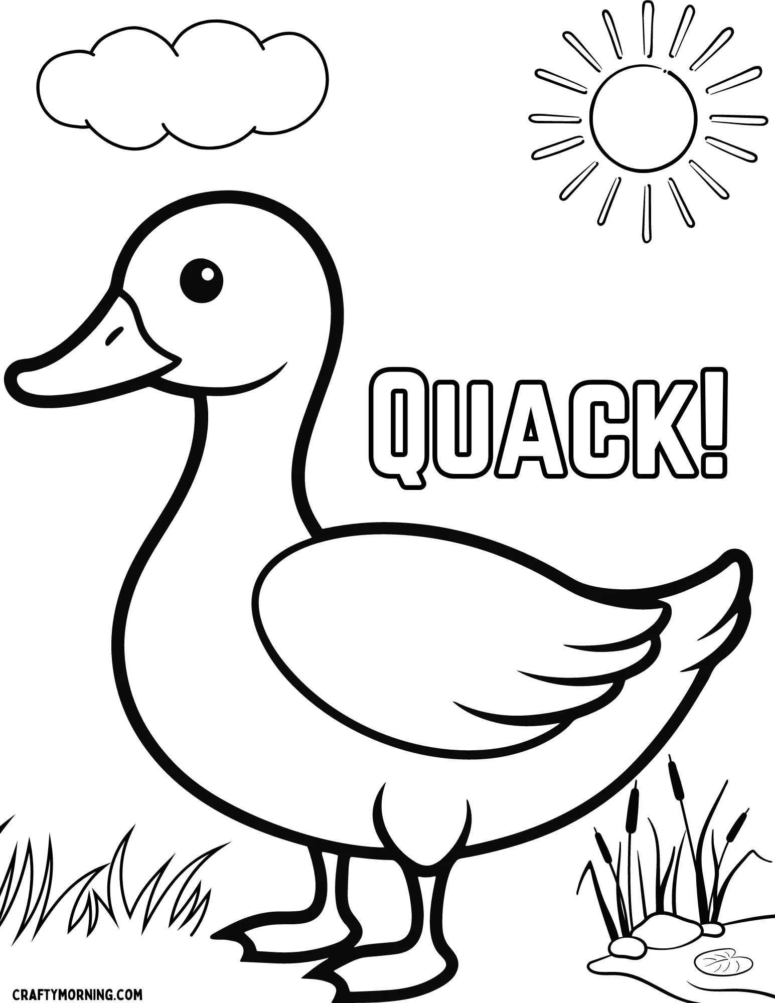 10 Duck Coloring Pages To Print Crafty Morning