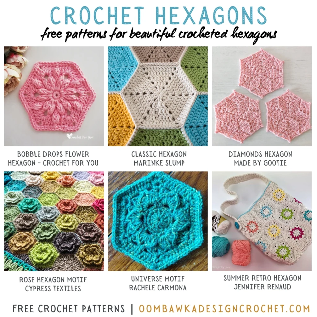 10 Free Crochet Hexagon Patterns 10 Free Crochet Hexagon Patterns