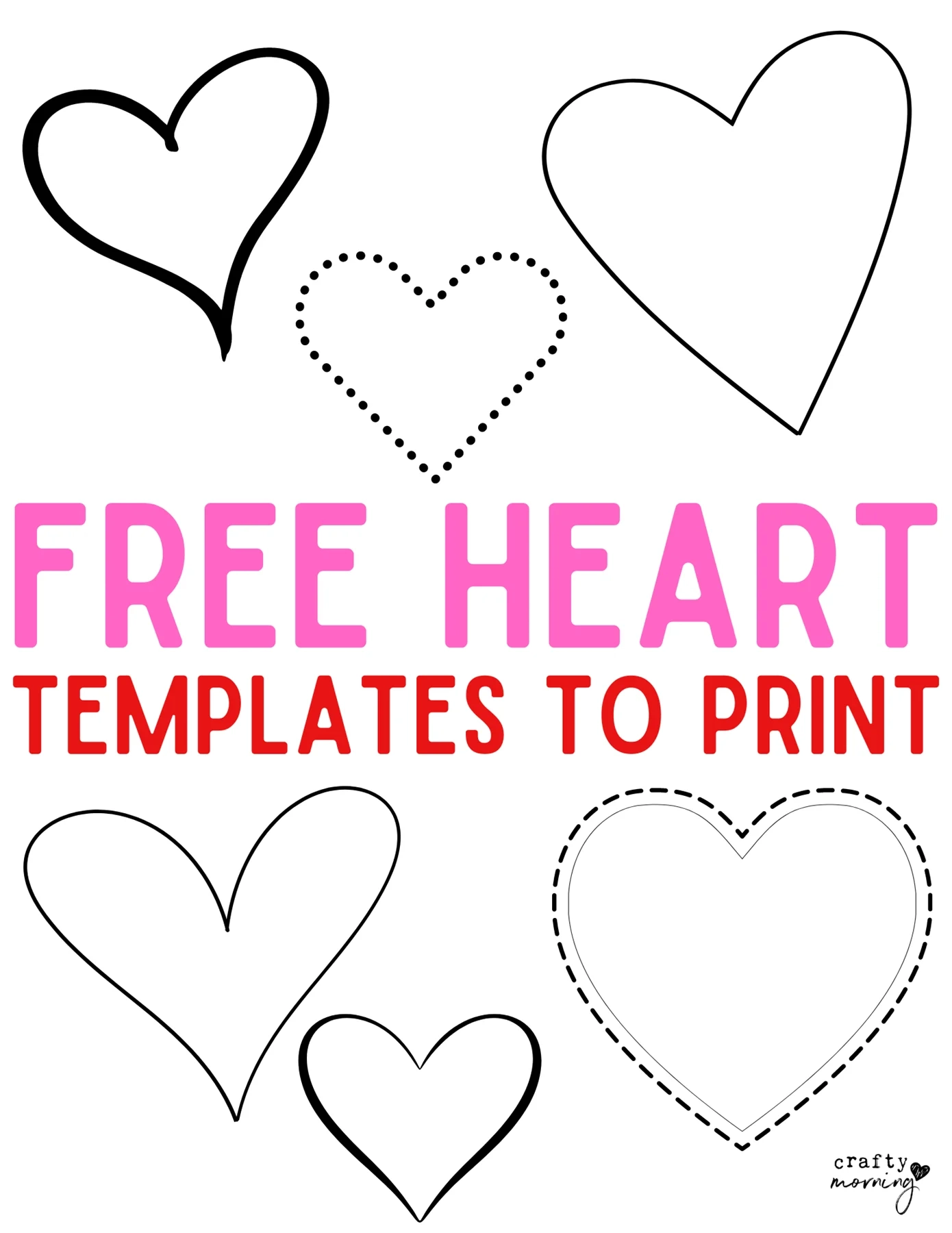 10 Free Printable Heart Templates Crafty Morning