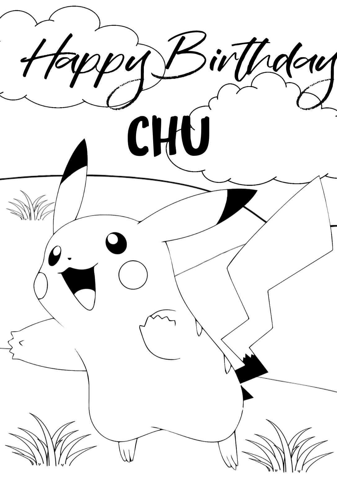 11 Pokemon Birthday Coloring Cards Ideas Pokemon Birthday Pokemon Birthday Coloring Pages