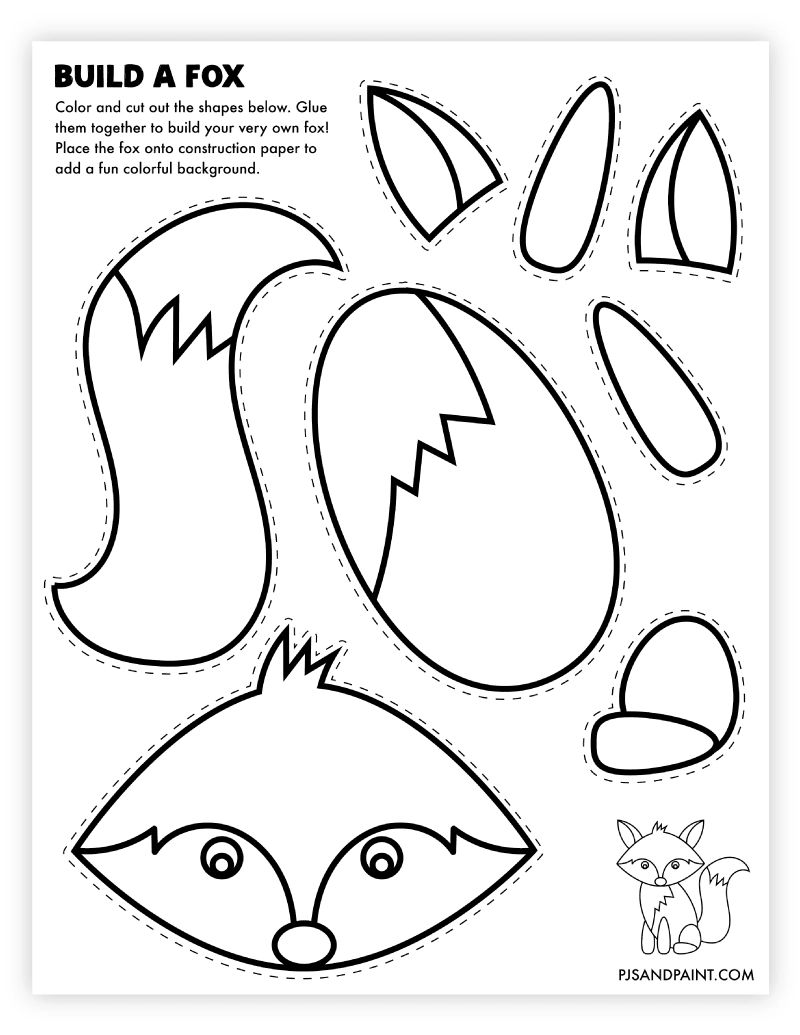 121 Free Printable Build Your Own Crafts Pjs And Paint