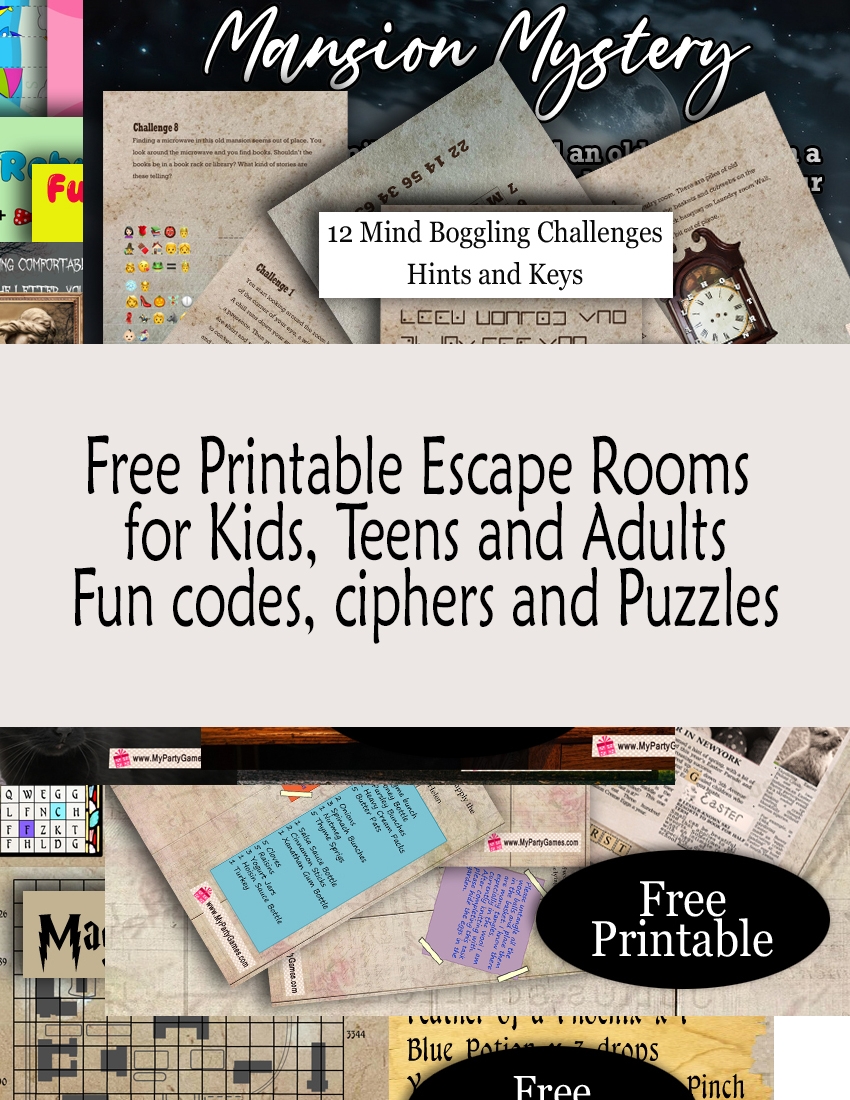 13 Free Printable Escape Rooms For Kids And Adults