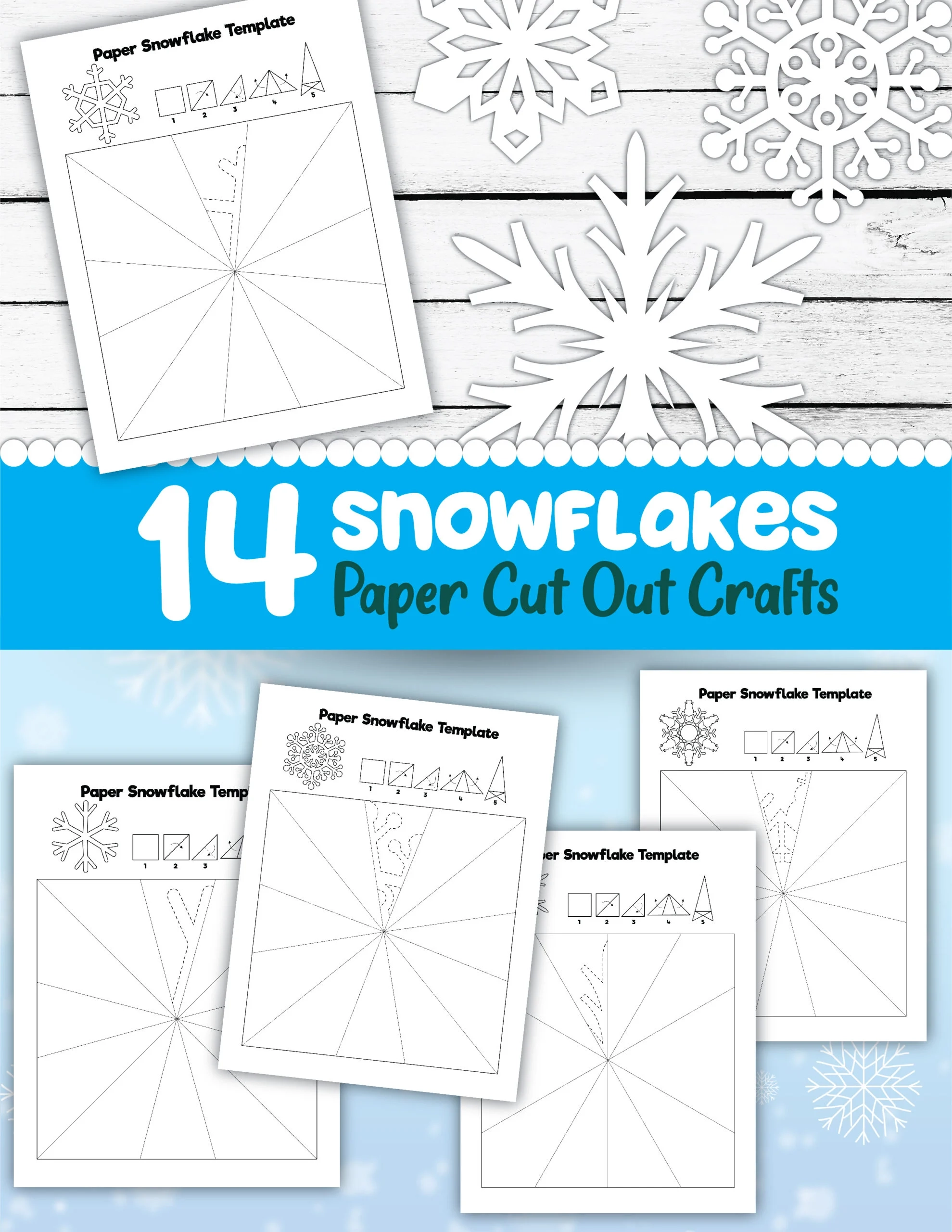 14 Amazing Snowflake Templates Little Bins For Little Hands