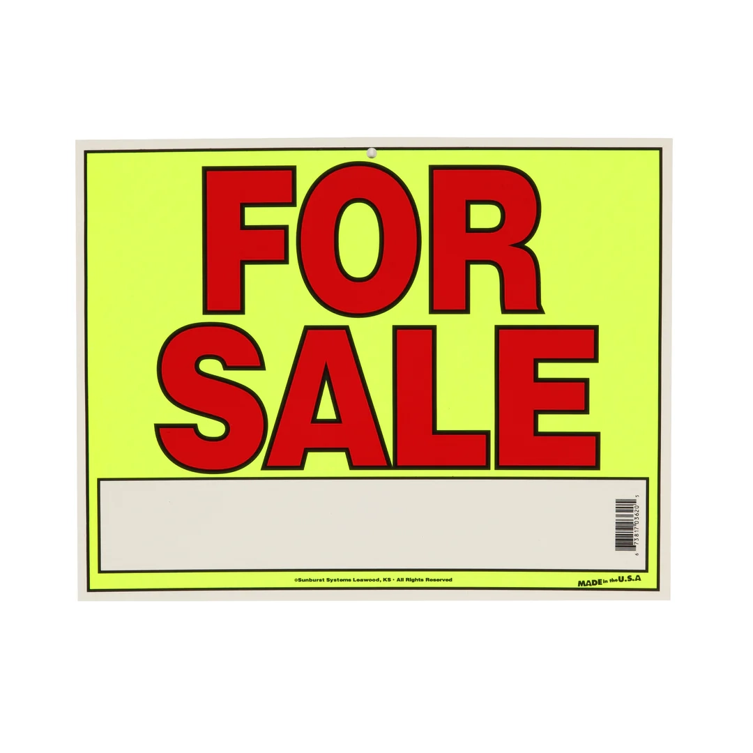 14 X 11 For Sale Sign SunburstSystems