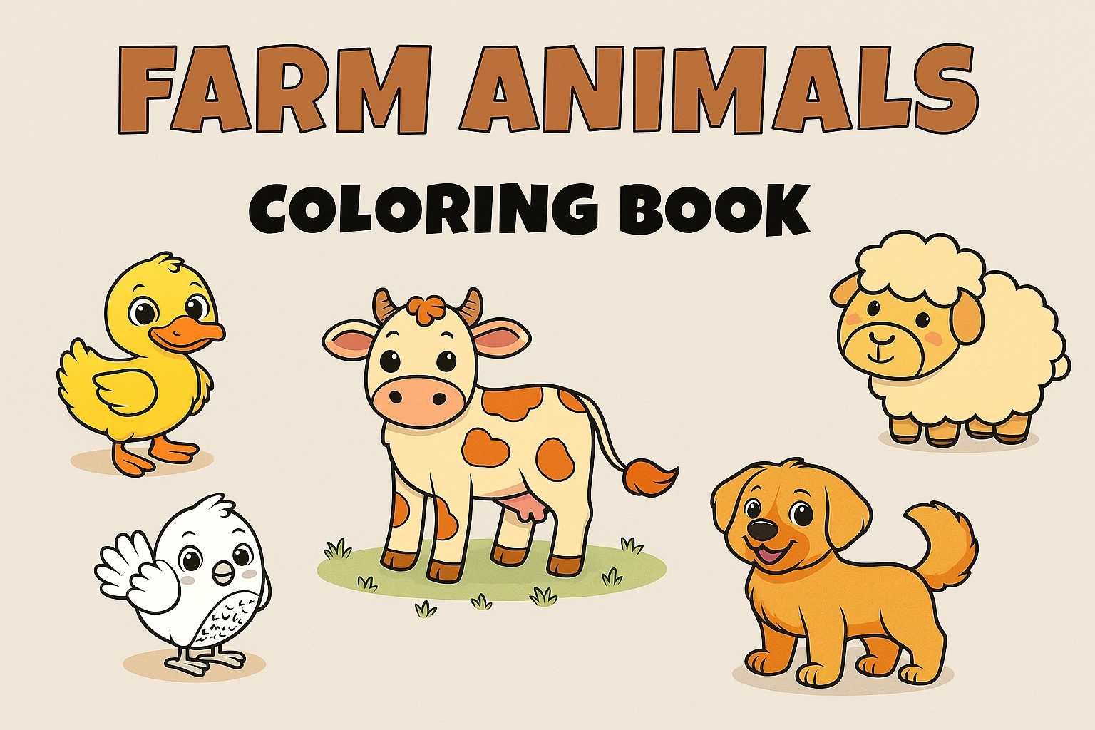 15 Farm Animal Coloring Pages For Kids Free Printable Fun 
