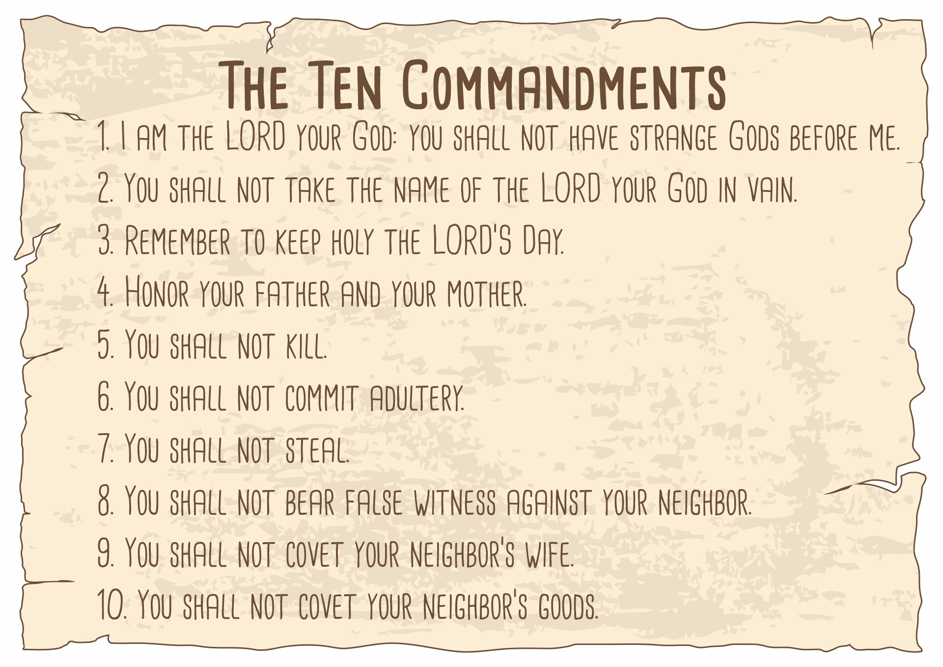 15 Free Printable 10 Commandments Worksheets Free PDF At Worksheeto