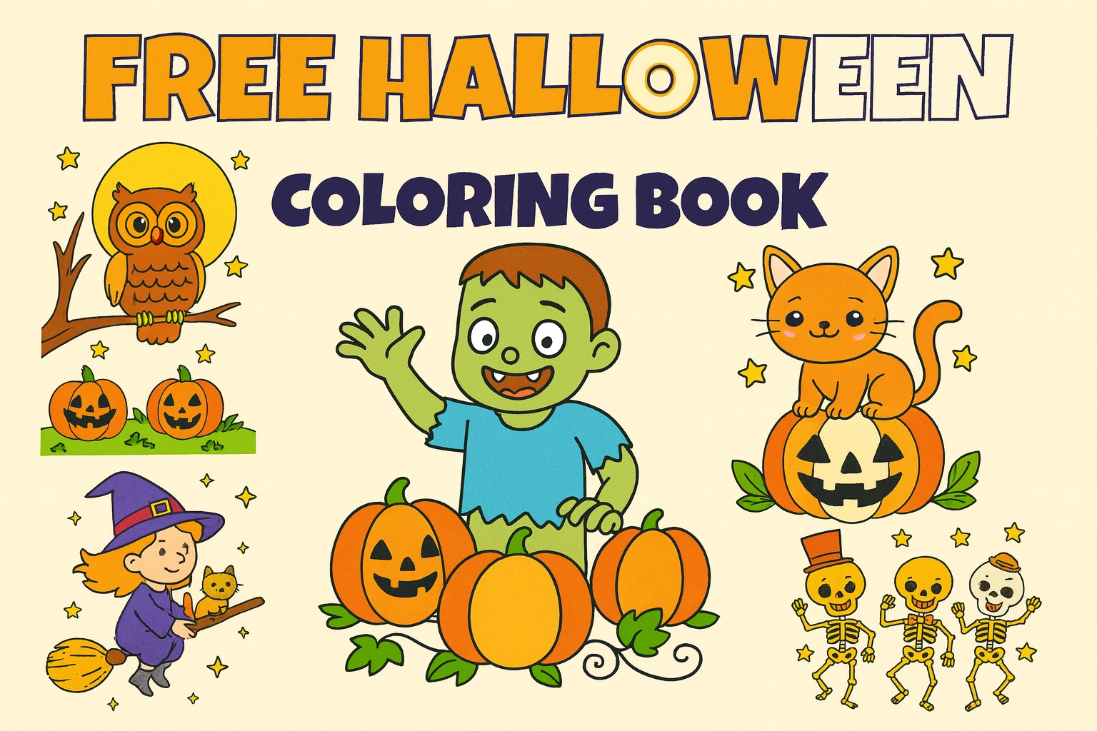 15 Free Printable Halloween Coloring Pages For Kids Fun PDFs