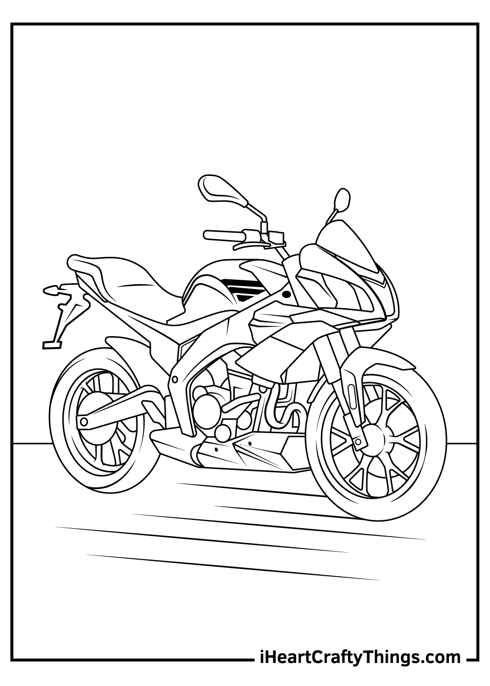 15 Motorcycle Coloring Pages 100 Free Printables