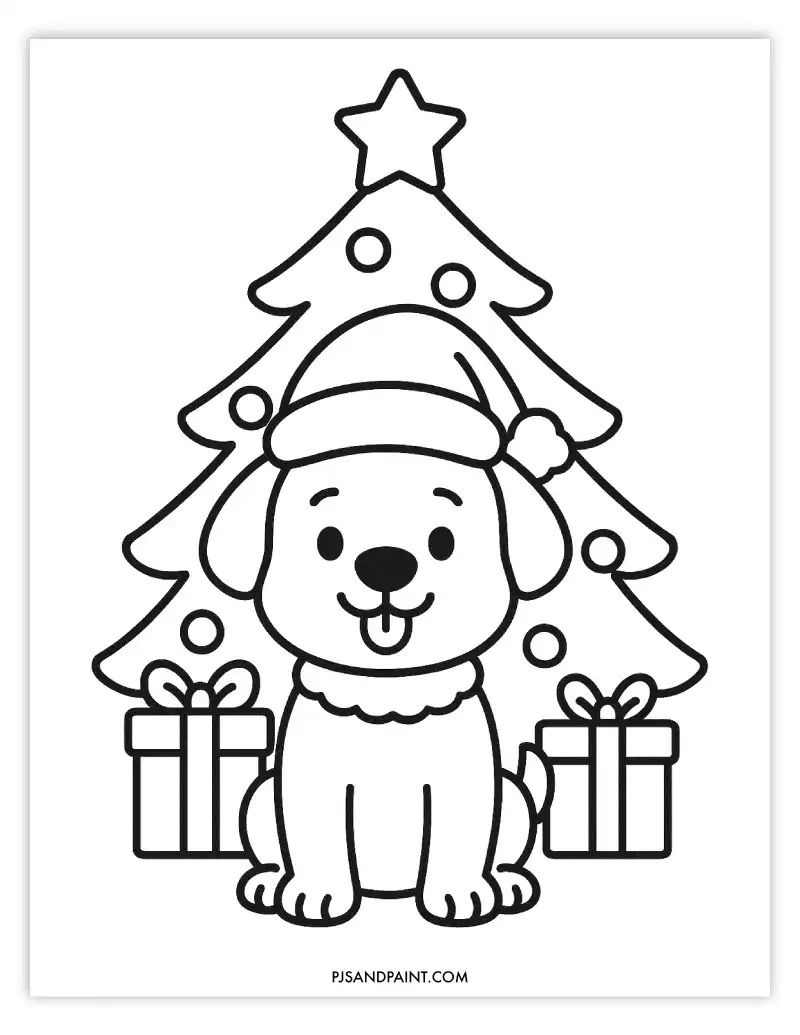 16 Free Printable Christmas Coloring Pages For Kids Pjs And Paint