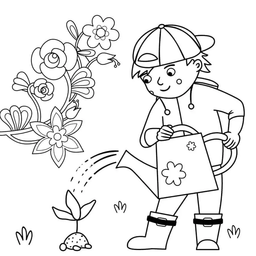 19 Best Free Garden Coloring Pages Artsy Pretty Plants