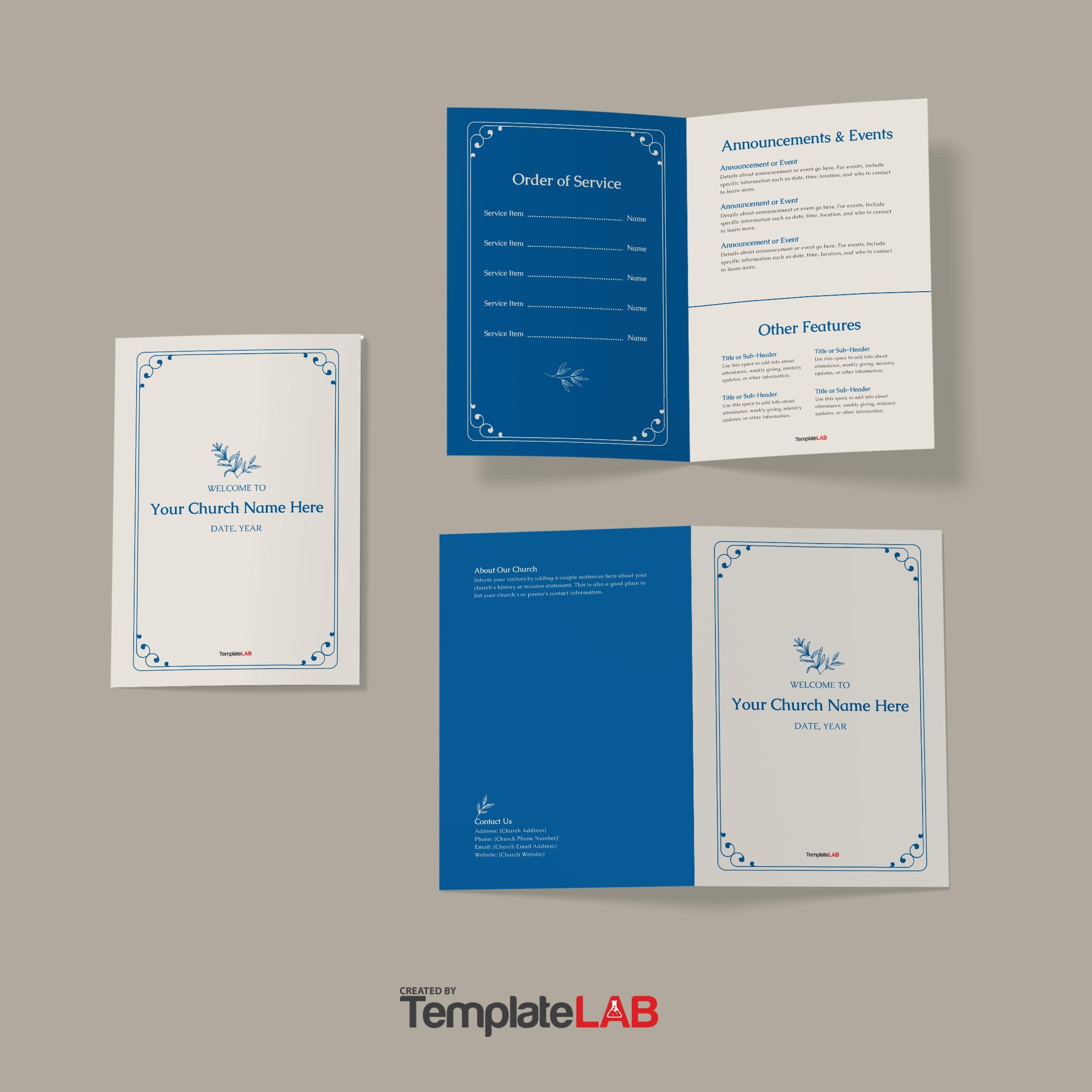 19 Free Church Bulletin Templates Church Programs 