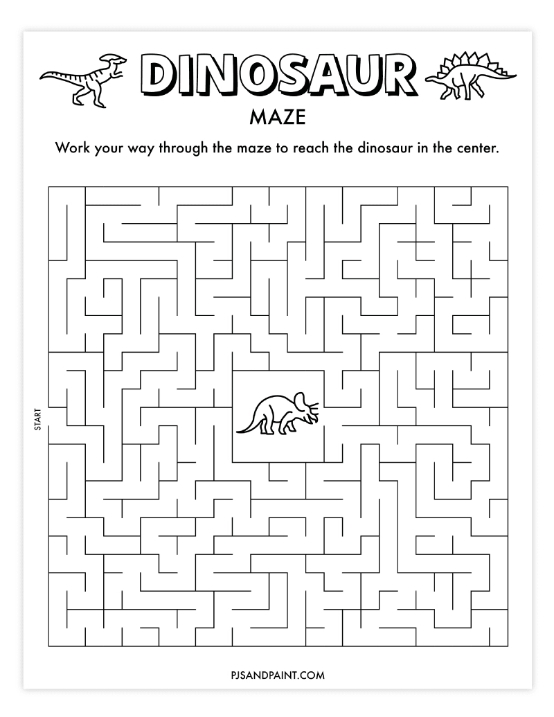 20 Free Printable Mazes Pjs And Paint 20 Free Printable Mazes Pjs And Paint