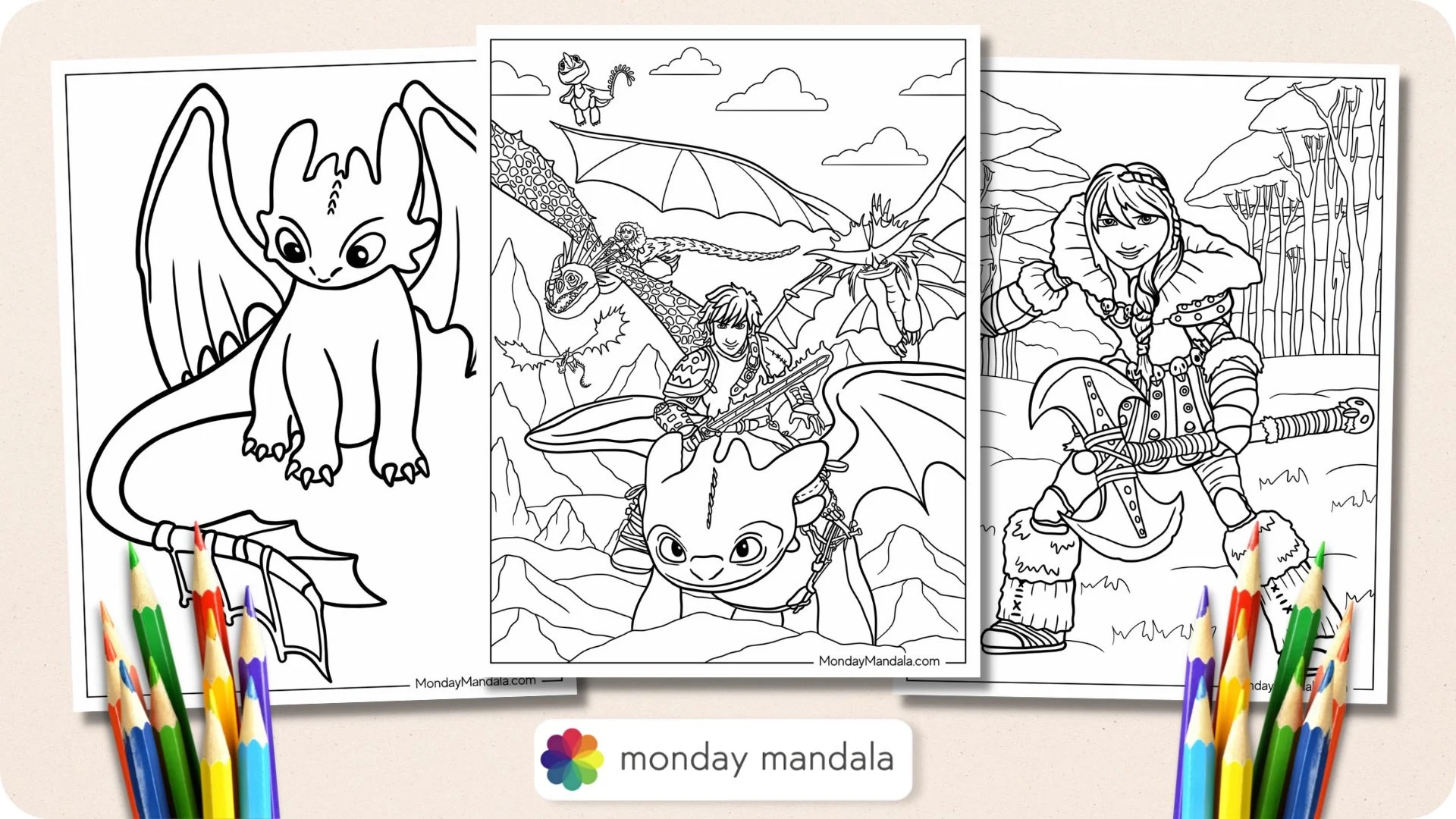 20 How To Train Your Dragon Coloring Pages Free PDFs 