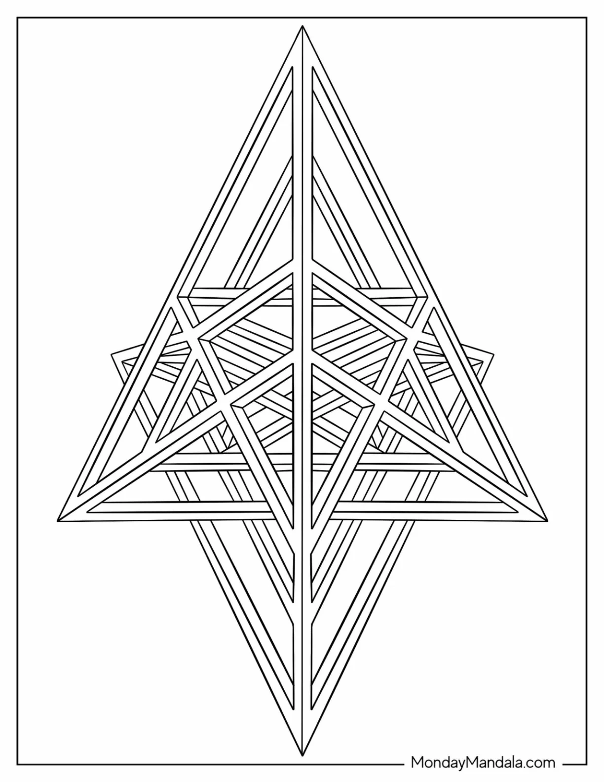 21 Geometric Coloring Pages Free PDF Printables 