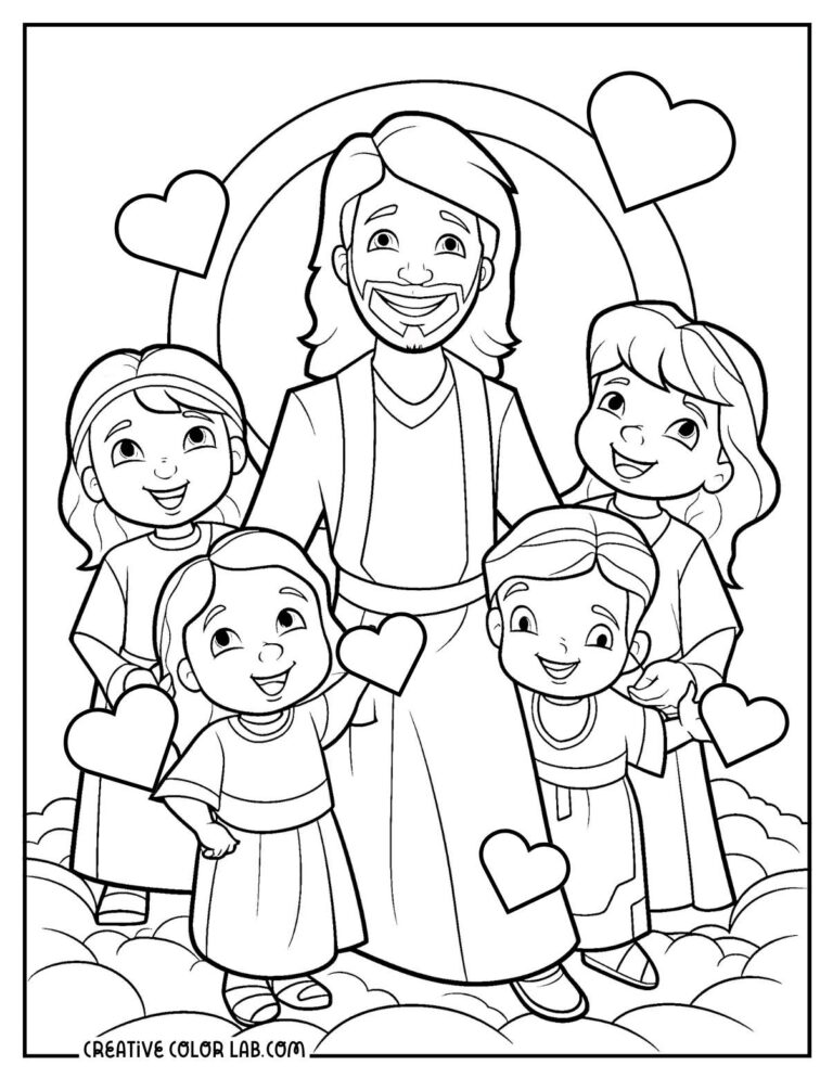 Free Printable Jesus Coloring Page - Printable We Love Printables