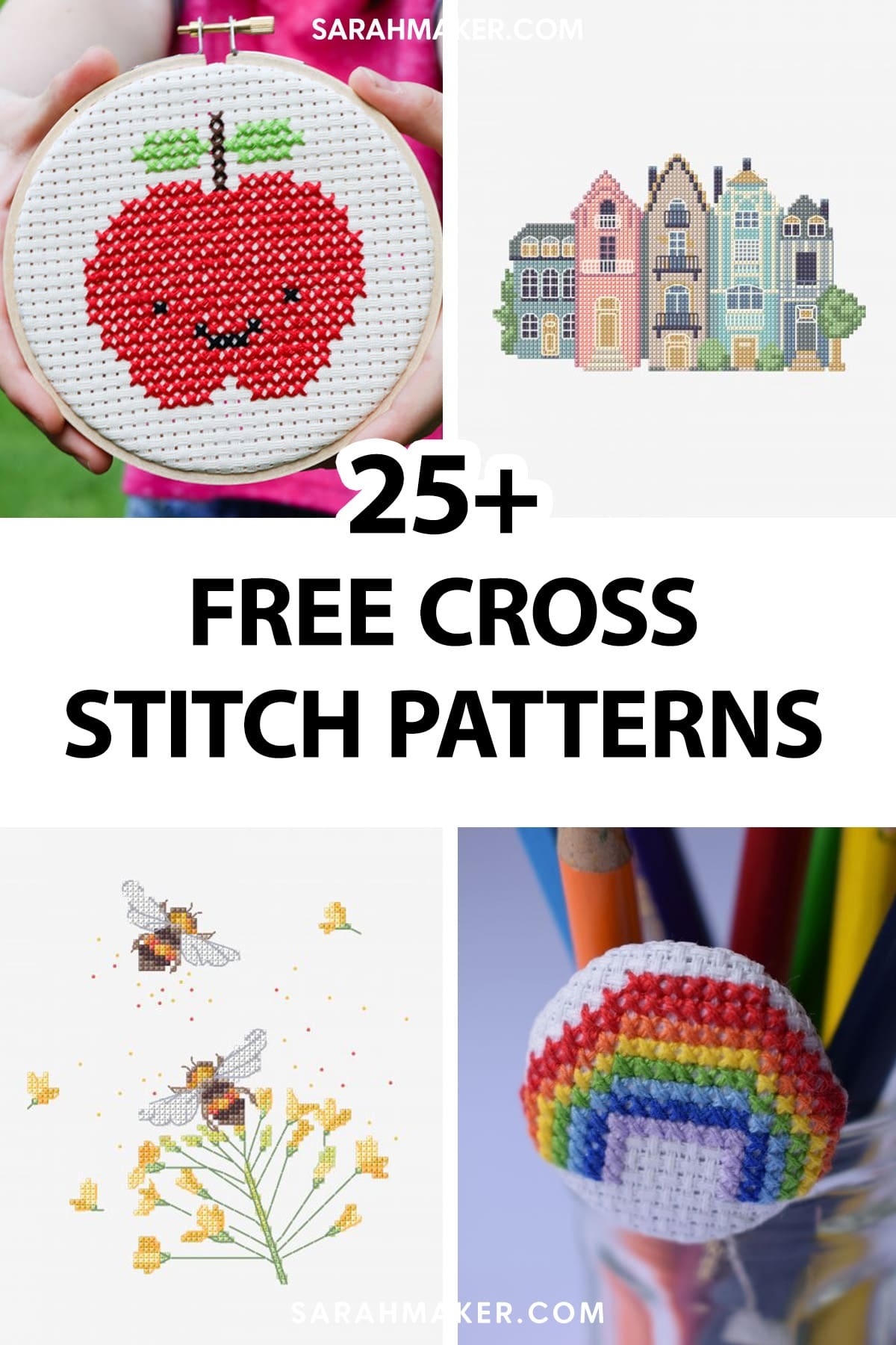 25 Free Cross Stitch Patterns For All Skill Levels Sarah Maker 25 Free Cross Stitch Patterns For All Skill Levels Sarah Maker