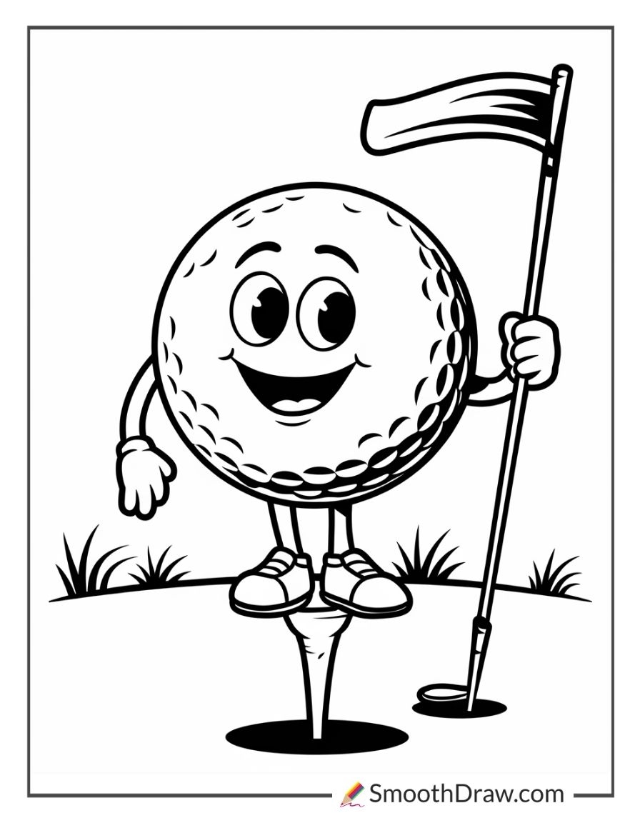 26 Golf Coloring Pages Free Printables