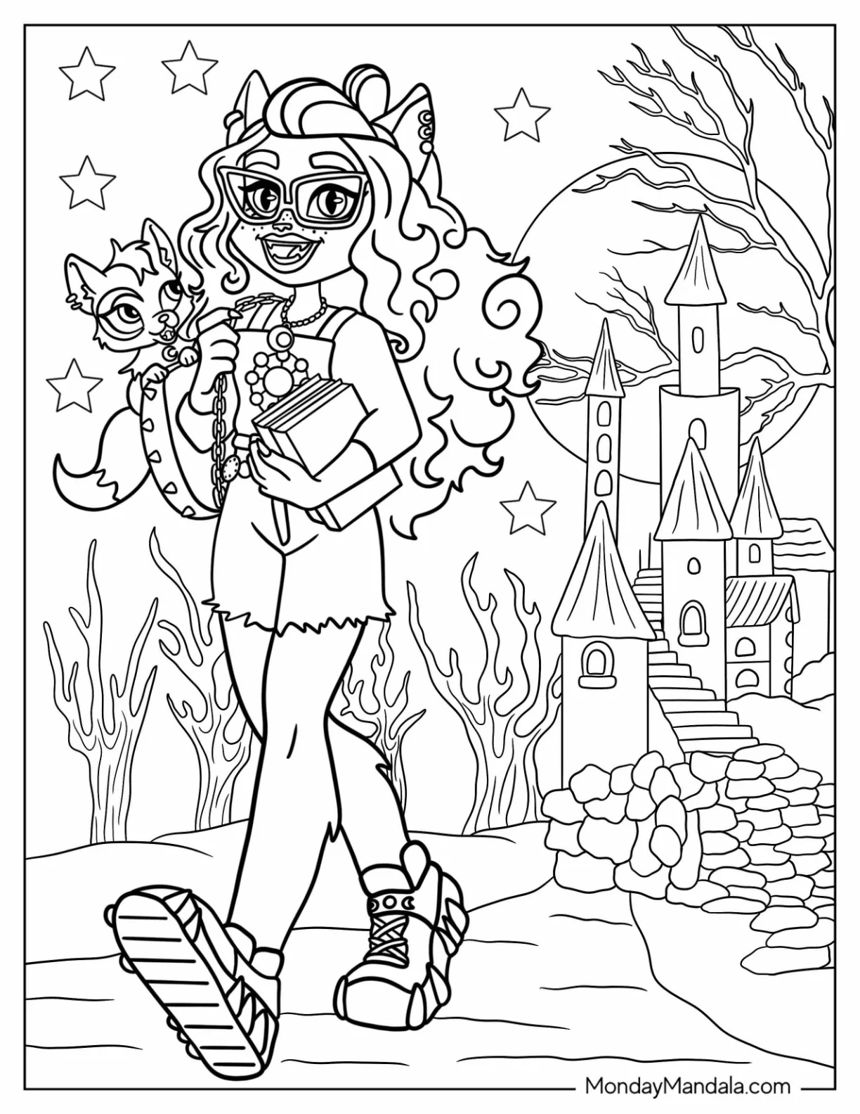 28 Monster High Coloring Pages Free PDF Printables