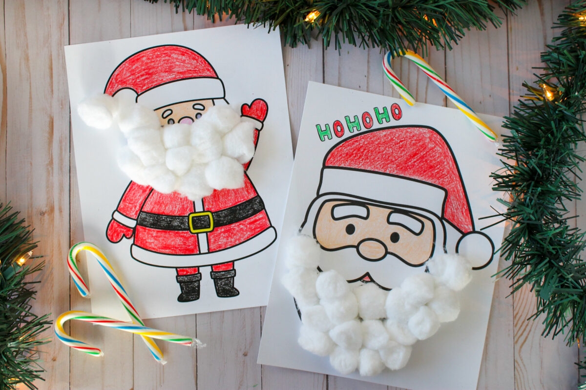 3 Free Printable Santa Crafts Kids Will Love