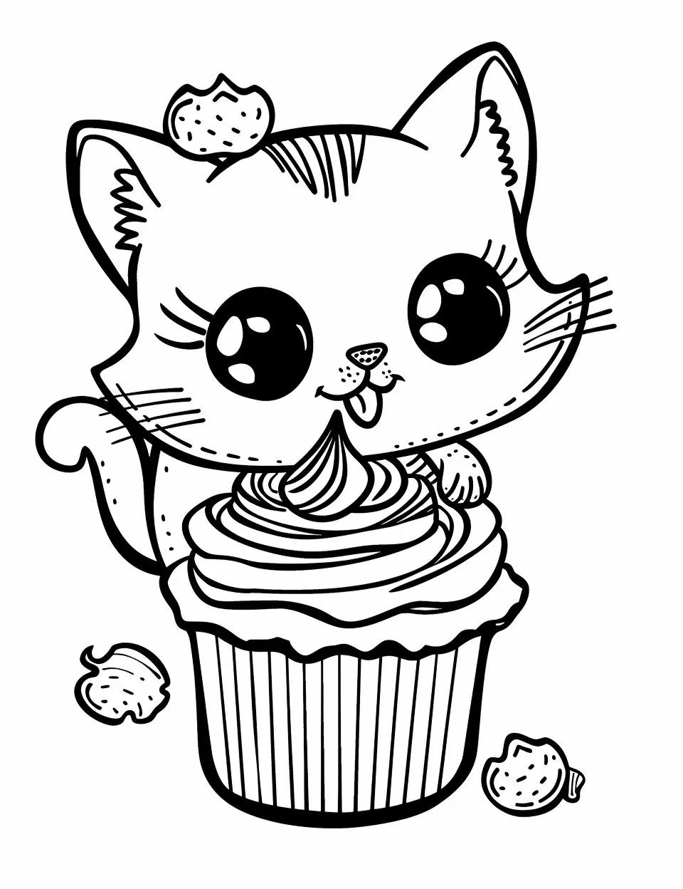 30 Cute Cat Coloring Pages My Coloring Zone