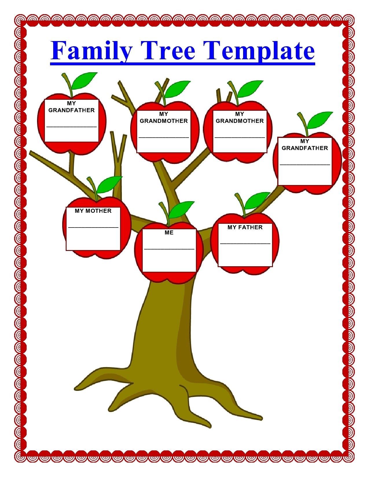 30 Editable Family Tree Templates 100 Free TemplateArchive